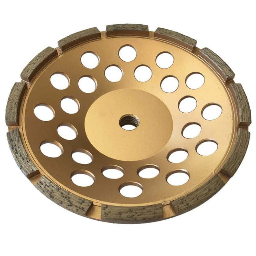 EDiamondTools 4 in. Diamond Grinding Wheel for Concrete and