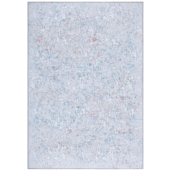SAFAVIEH Vintage Heriz Gray/Blue  9 ft. x 12 ft. Machine Washable Abstract Area Rug