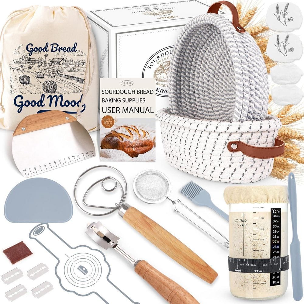 Sourdough Starter Kit, Sourdough Bread Baking Supplies, Sour Dough Starter Kits, Sourdough Tools for Home And Kitchen price history on PriceWatchPro