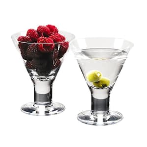 6 oz. 4.5 in. High Caprice Mouth Blown Set of 4 Martini or Dessert Servers