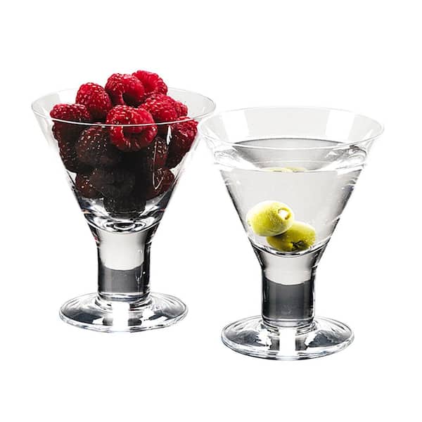 6 oz. Lead Free Crystal Martini or Dessert Servers - Set of 4