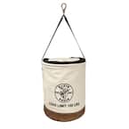 Canvas Bucket with Closing Top, 17-Inch