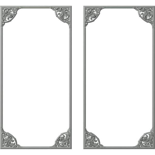 Ekena Millwork 13.35 Sq. Ft. Unfinished Polyurethane Kepler Panel Moulding Kit (Double Panel)