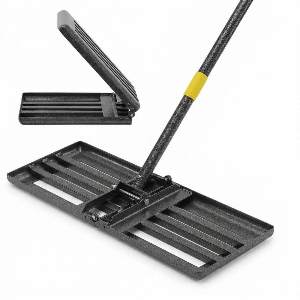 68 in. Metal Handle Lawn Leveler Rake Heavy Duty Adjustable Weatherproof Rake for Soil Dirt Sand Compost price history on PriceWatchPro