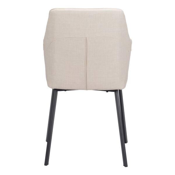 LACOO Beige Dining Chairs Fabric Upholstered Parson Kitchen Side Padded  Chair (Set of 4) T-DC71FBG-4 - The Home Depot