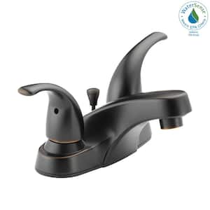 4 in. Centerset 2-Handle Bathroom Faucet in Oil Rubbed Bronze