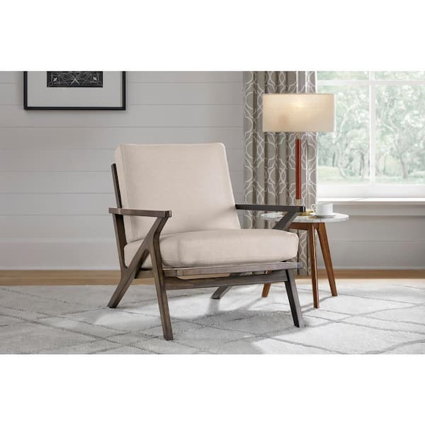 Wood frame upholstered online chair