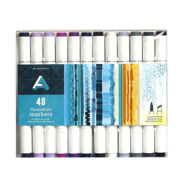 Dual Tip Illustration Markers - Royal Purple V13 - Illustration Pens & Markers - Art Supplies & Painting