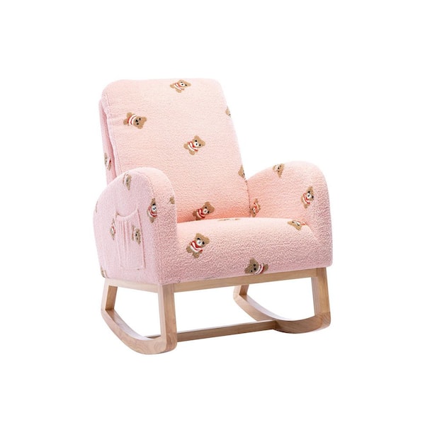 PINK ROCKING CHAIR WITH FOOT REST!*** - baby & kid stuff - by owner -  household sale - craigslist