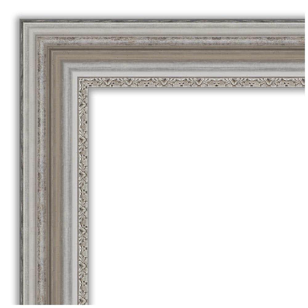 Amanti Art Silver Framed Natural Cork Bulletin Board 30" x 22"