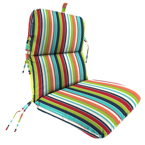 22 in. L x 45 in. W x 5 in. H Outdoor Dining Chair Cushion in Sunbrella Carousel Confetti