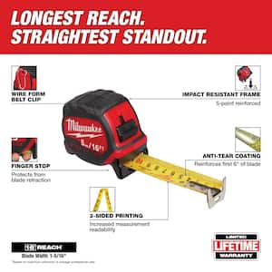 5 m/16 ft. x 1-5/16 in. Wide Blade Tape Measure with 17 ft. Reach