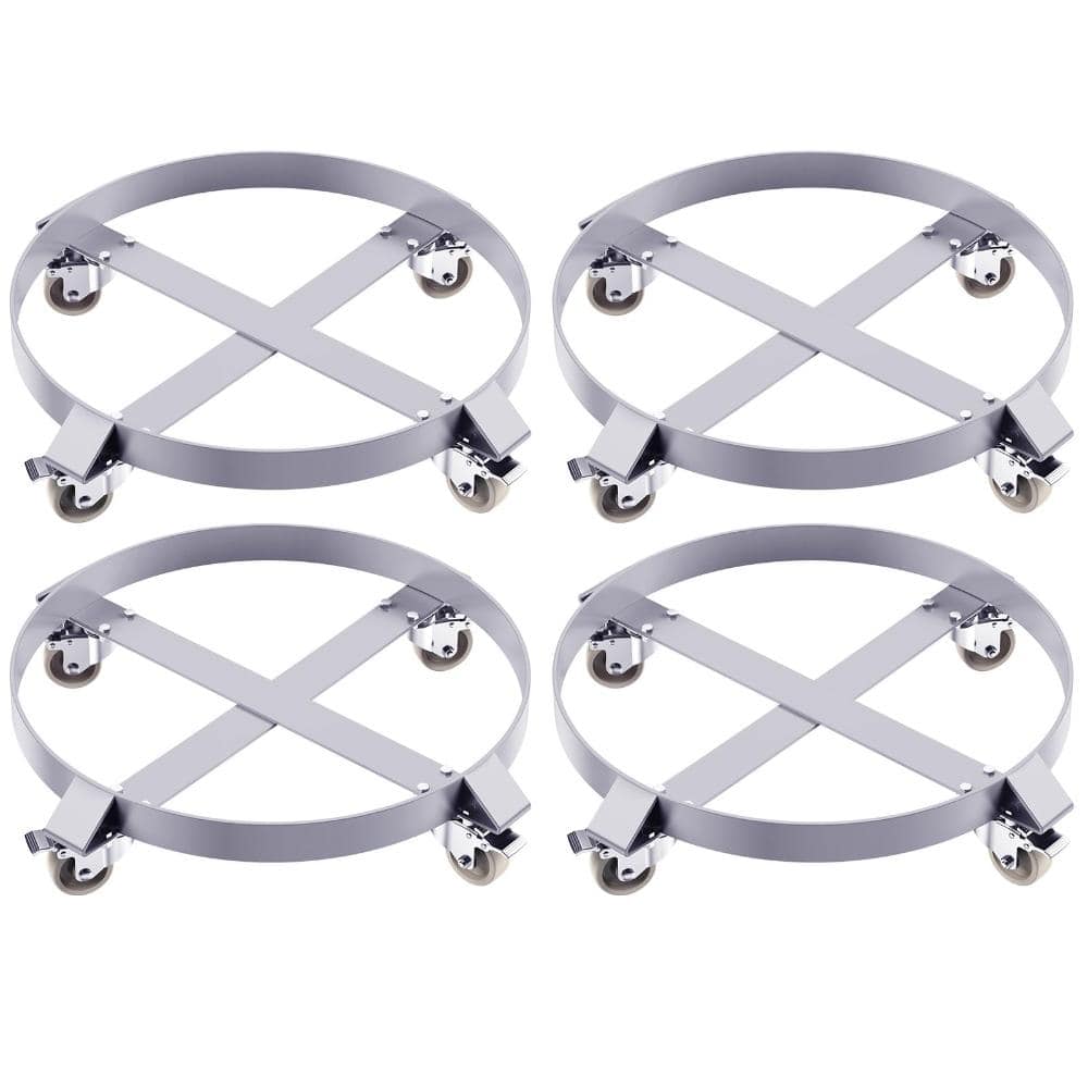 55 Gallon Steel Drum Dolly, Heavy Duty 1000lbs Capacity, Barrel Dolly Cart Drum Caddy for 55 Gallon Drum, 4 Pack price history on PriceWatchPro