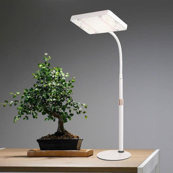 16-24 in. Height Adjustable LED Tabletop Grow Light Full Spectrum UV IR Desk Fixture for Indoor Plants