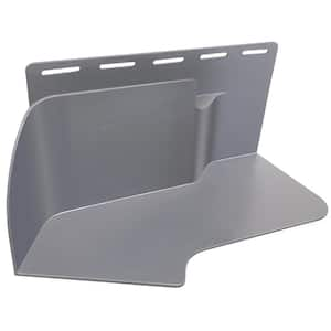 Kickout Flashing/Water Diverter, Grey Left, Polypropylene, 3.75 in. x 8 in.