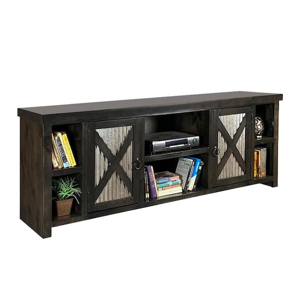 Bridgevine Home Jackson Hole 85 in. Java TV Stand Fits TV's up to 90 in.