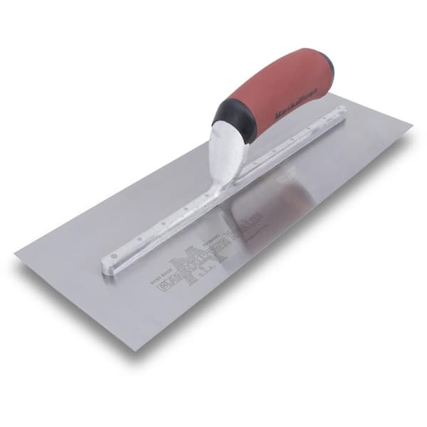 MARSHALLTOWN 14 in. x 4-3/4 in. Stainless Steel Curved Durasoft Handle Finishing Trowel