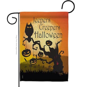 13 in. x 18.5 in. Jeepers Creepers Garden Flag Double-Sided Fall Decorative Vertical Flag