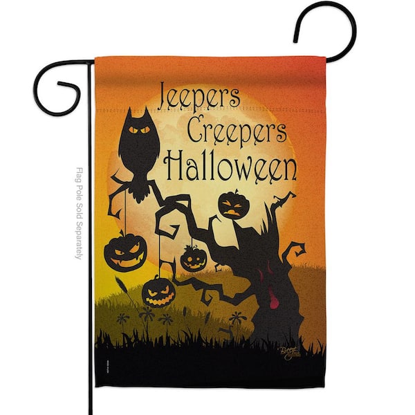 13 in. x 18.5 in. Jeepers Creepers Garden Flag Double-Sided Fall Decorative Vertical Flag