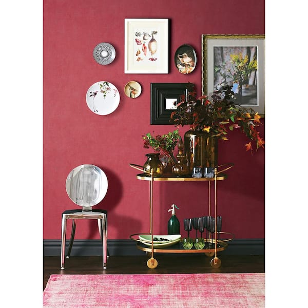 Riomar Red Distressed Texture Non-Pasted Vinyl Wallpaper