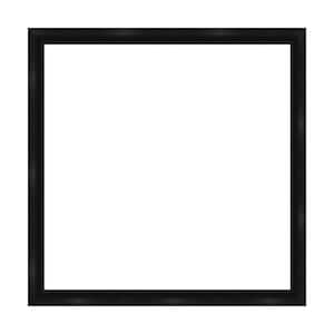 Mirror Makeover Grand Black Narrow 37.25 in. W x 37.25 in. H Bathroom Mirror Frame Border Kit-Fits a 36 x 36 mirror