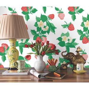 Berry Pink Berry Nice Peel & Stick Wallpaper Approx. 45 sq. ft.