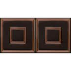 Town Square Antique Copper 2 ft. x 4 ft. PVC Faux Tin Lay In or Glue Up Ceiling Tile (80 sq. ft./case)