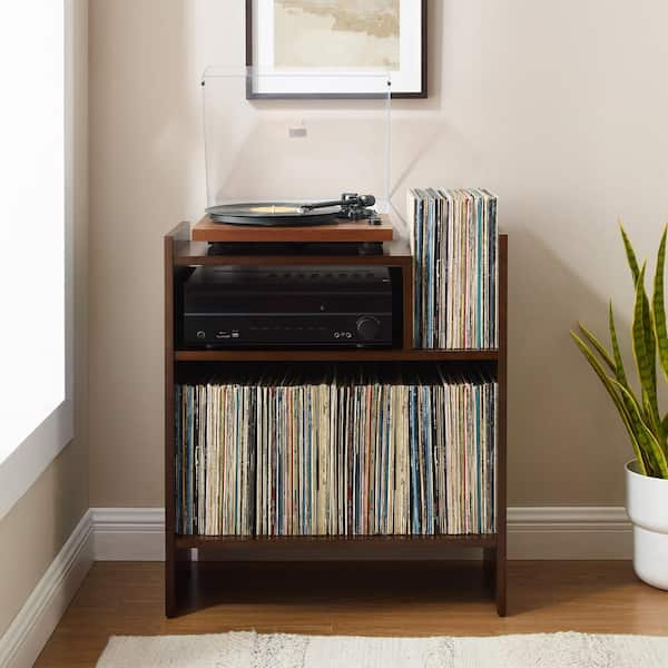 Crosley Portland Turntable Stand in Dark Brown