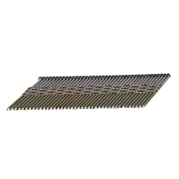 DEWALT 3 in. x 0.131 in. Paper Tape Collated Smooth Bright Off-Set Round Head Nail (2500-Pieces)