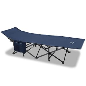74.8 in. L x 26.4 in. W Blue Ultralight Folding Portable Tent Camping Cot Bed for Outdoor Travel, Camping, Hiking