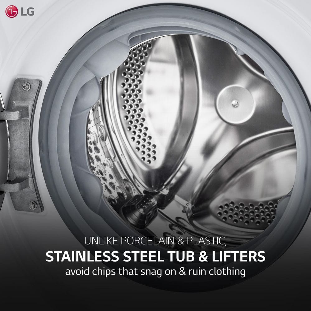 LG 24 Inch White Smart All-In-One Washer Dryer Combo