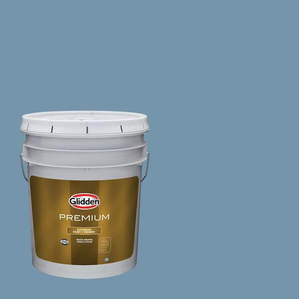 Glidden Premium 5 gal. PPG1156-4 American Anthem Semi-Gloss Exterior Latex Paint