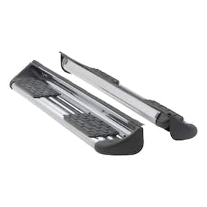 Polished Stainless Steel Side Entry Steps Truck Running Boards, Select Toyota Tundra Double Cab