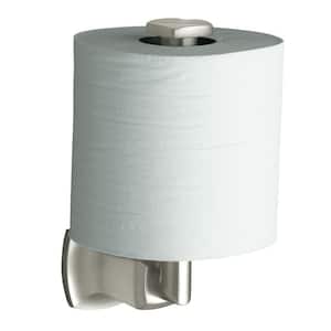 Margaux Vertical Wall-Mount Single Post Toilet Paper Holder in Vibrant Polished Nickel