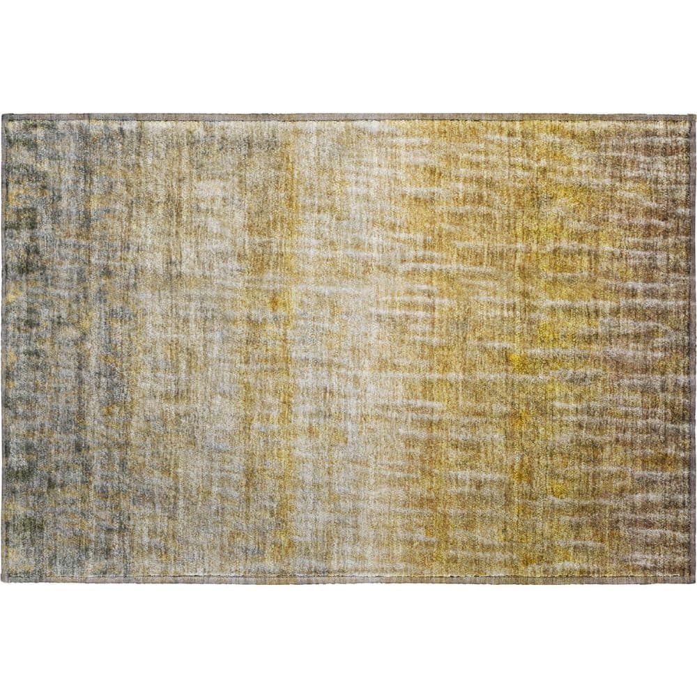 Mayfield Premium Machine Washable Abstract AMF2317 Gold 2 ft. x 3 ft. Accent Rug price history on PriceWatchPro