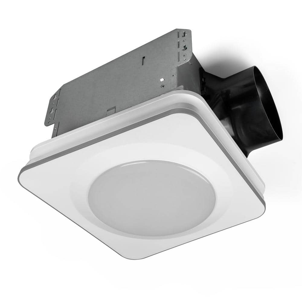 Hampton Bay 160 CFM Ceiling Mount Room Side Installation Bathroom Exhaust  Fan with Adjustable LED Lighting and Night Light LDS-BF3002 - The Home Depot