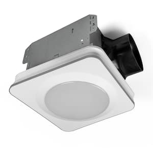 160 CFM Ceiling Mount Room Side Installation Bathroom Exhaust Fan with Adjustable LED Lighting and Night Light