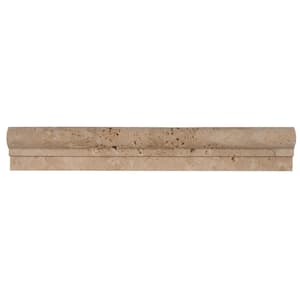 Chiaro Crown Molding 2 in. x 12 in. Honed Travertine Wall Tile (1 lin. ft.)