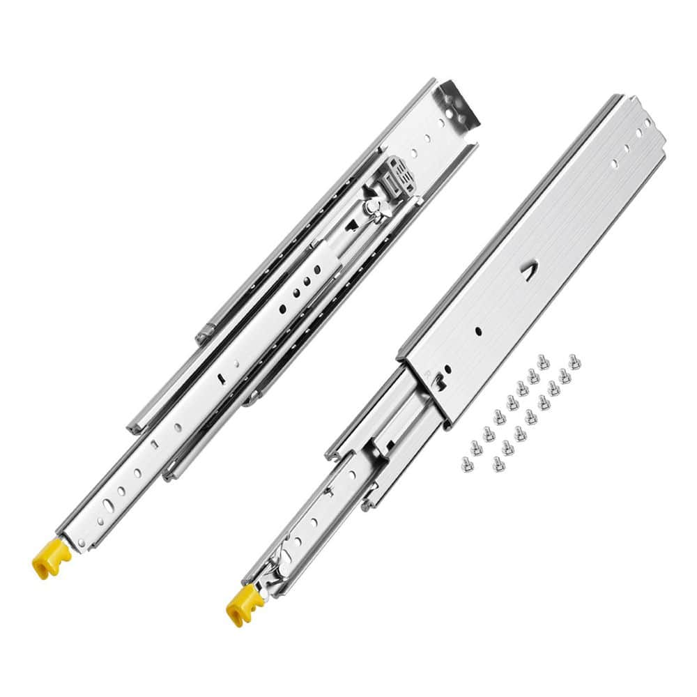 1 Pair Full Extension Drawer Slides 18 20 22 28 30 32 36 38 40 44 48 52 56 60 in, 500 lbs Capacity Locking Drawer Slides price history on PriceWatchPro