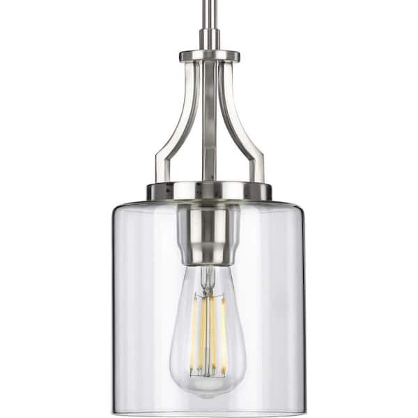 Progress Lighting Lassiter 1-Light Brushed Nickel Mini-Pendant