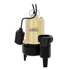 PRO 1/2 HP Heavy-Duty Cast Iron Sewage Pump with Tethered Switch