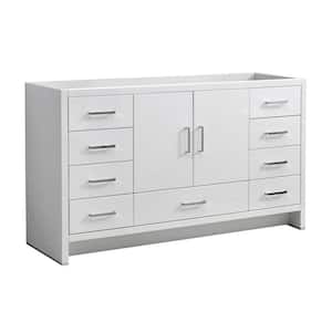 Imperia 60 in. Modern Bath Vanity Cabinet Only in Glossy White