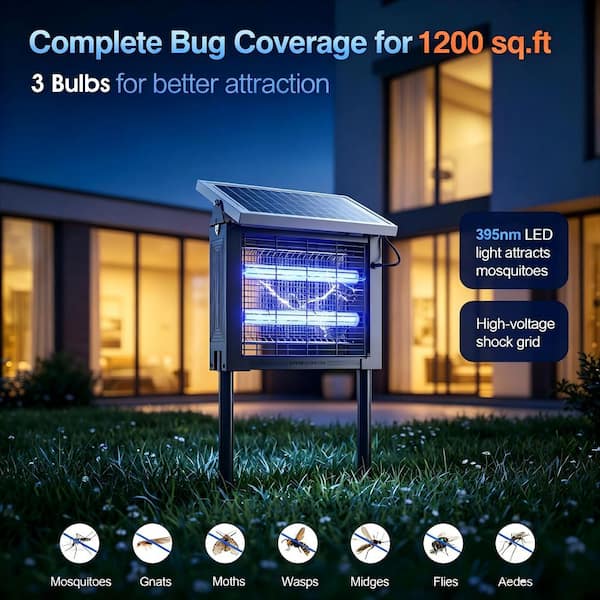 Poloma 10-Watt Bug Zapper Electronic Outdoor Indoor Insect Pest