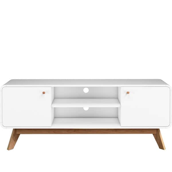 REN HOME - THE ART OF SCANDINAVIAN DESIGN Leva Entertainment Console/TV Stand White
