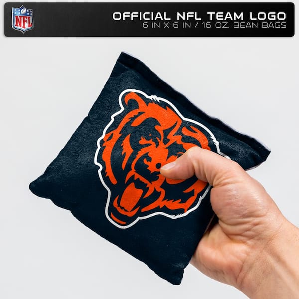 CHICAGO BEARS  Suede Stick and Slide 8 ACA CORNHOLE bags Stop n Go Bags 