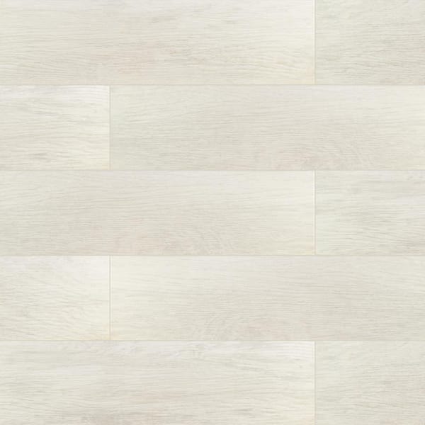 TrafficMaster Capel Bianco 6 in. x 24 in. Matte Ceramic Floor and Wall Tile (17 sq. ft./Case)