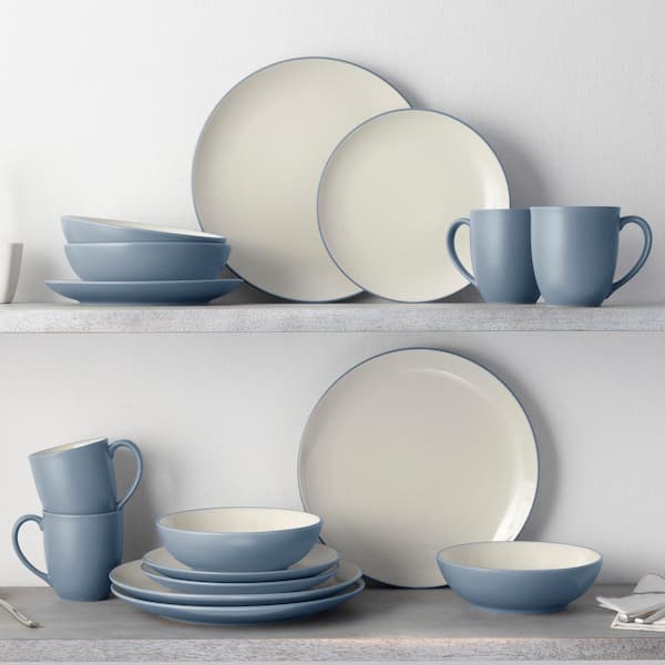 Noritake Colorwave Ice 16-Piece Coupe (Light Blue) Stoneware