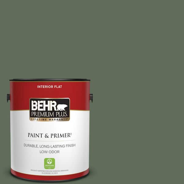 BEHR PREMIUM PLUS 1 gal. #PPU11-01 Royal Orchard Flat Low Odor Interior Paint & Primer