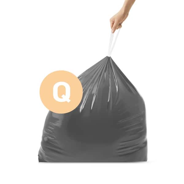 50 Liter to 65 Liter Code Q Odorsorb Custom-Fit Kitchen Drawstring Trash Bag Liners (40 Ct. Dispenser Pack)