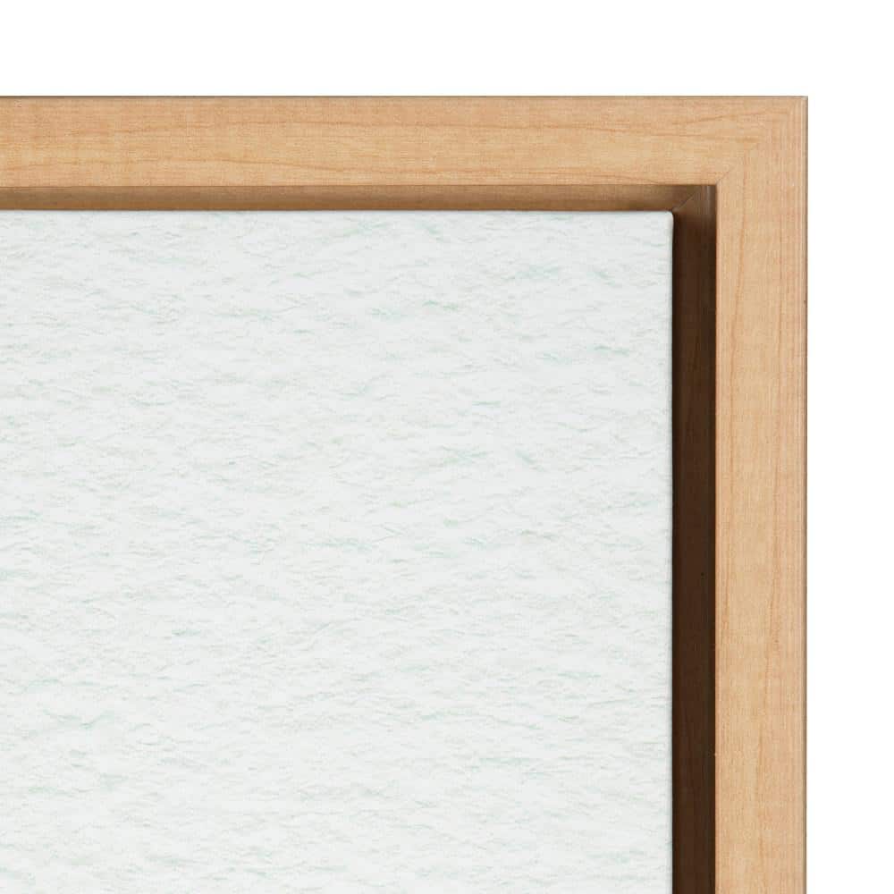 Sylvie Succulent 18 Framed Canvas Print in Natural Wood
